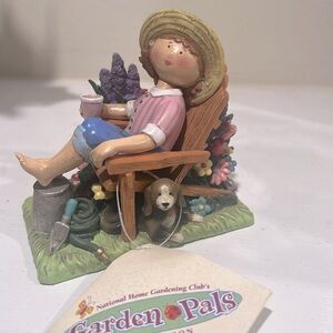 Garden Pals Emily Enjoying Her Garden Figurine